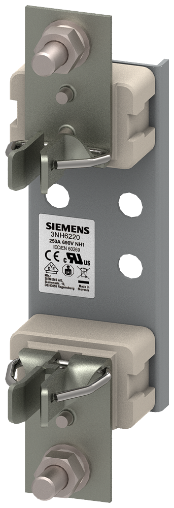 [Imagem BASE DE FUSÍVEL CERÂMICA NH TAMANHO 1 2500A 690V 3NH6220 SIEMENS]