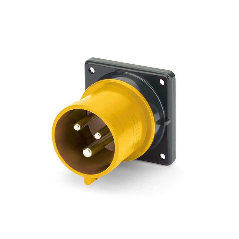 [Imagem do produto PLUGUE DE MONTAGEM EMBUTIDA 20A 2P 3W 4H IP44 125V SCA320B4S SCAME]