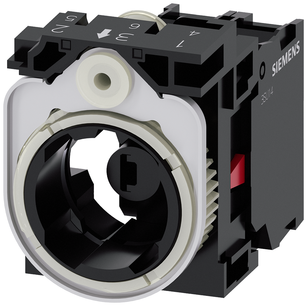 [Imagem do produto SUPORTE PARA 3 MÓDULOS, 1NF, MÓDULO LED, VERDE, CA/CC 6-24V 3SU15011AG401CA0 SIEMENS]