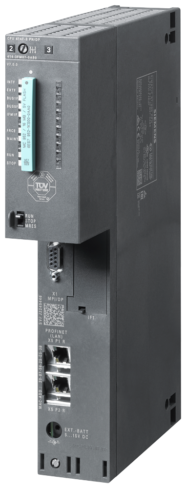 [Imagem CONTROLADOR CPU S7400 CPU414F3 ETHERNET/PROFINET 4MB 6ES74143FM070AB0 SIEMENS]