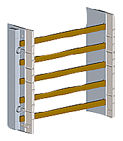 ALPHA-ZS  CONJUNTO DE REEQUIPAMENTO BARRAMENTO DE 1 CAMPO 12X 5MM DE 5 POLOS 8GS40108 SIEMENS