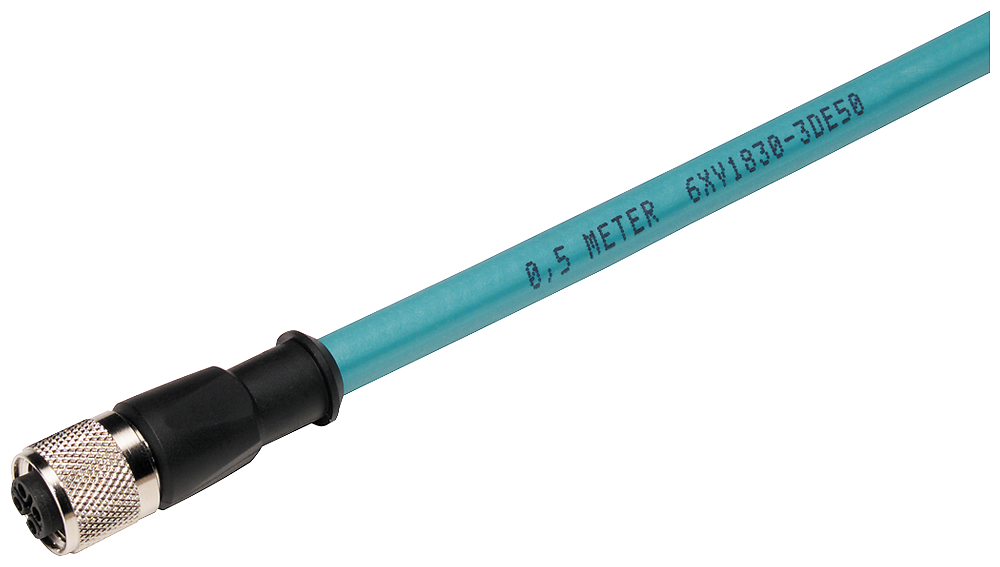 [Imagem CABO DE CONEXÃO PROFIBUS M12 TAMANHO 3 M 6XV18303DH30 SIEMENS]