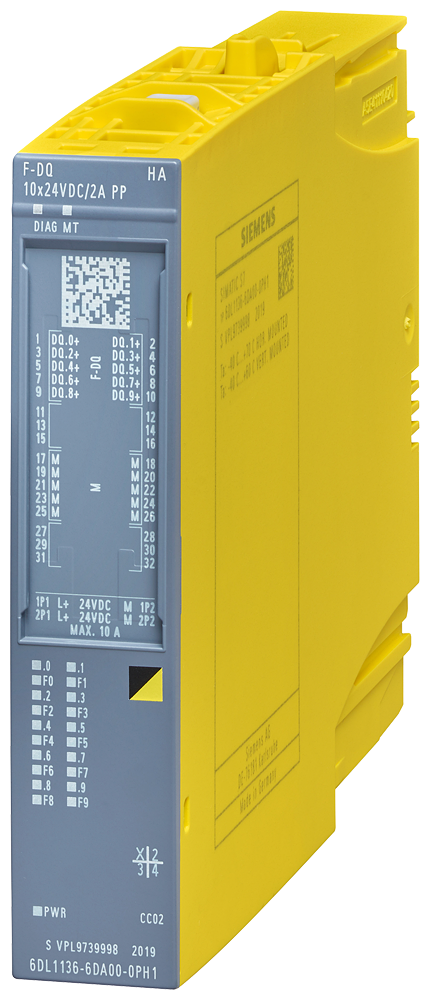 [Imagem ET 200SP HA, F-DQ 10X24VDC/2A 6DL11366DA000PH1 SIEMENS]