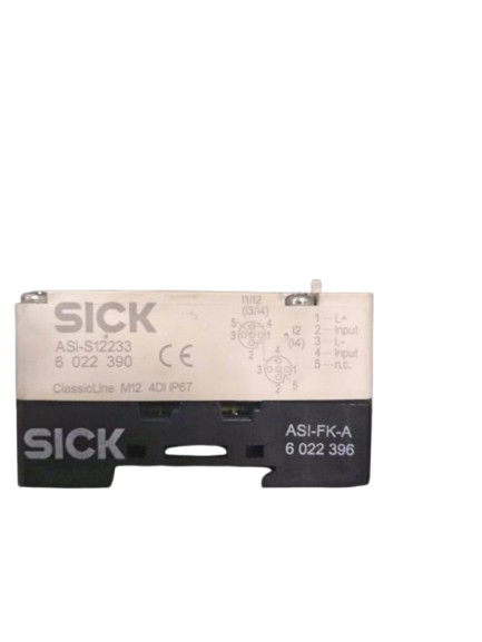 [Imagem AS-I MODULE LOWER-PART ASI-FK-A 2 X EMS-INTERFACE FOR AS-I, ADDRESSING- PLUG SICK]