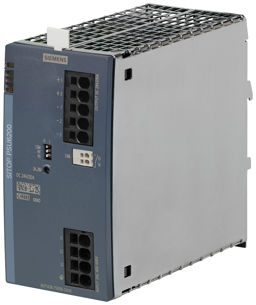 [Imagem SITOP PSU6200 24V / 20A TRIFÁSICA 6EP34367SB003AX0 SIEMENS]