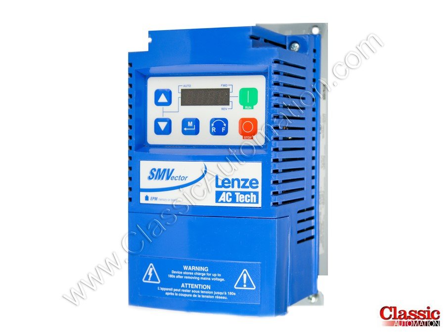 [Imagem INVERSOR DE FREQUÊNCIA TRIFÁSICO 0,37KW 1,31/1,1A 400/480V 50/60HZ ESV371N04TXB LENZE]