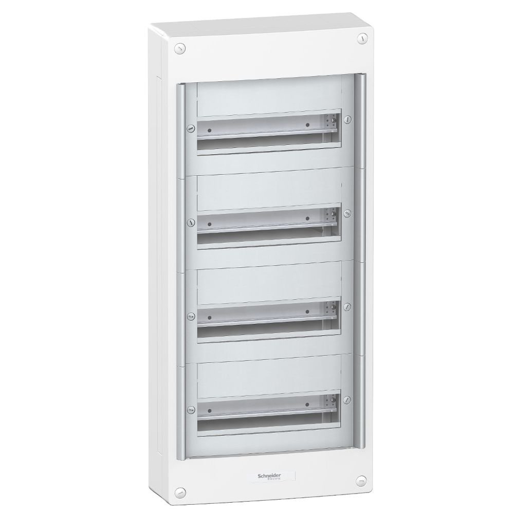 [Imagem QUADRO DE DISTRIBUIÇÃO PRAGMA SOBREPOR 4 FILAS 52 MÓDULOS PRA20413 SCHNEIDER]