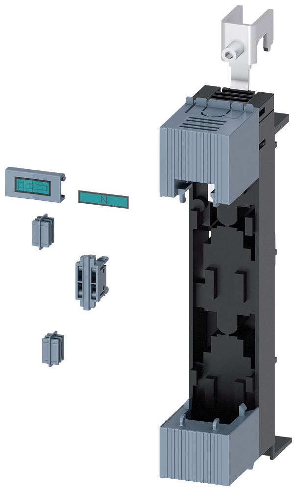 [Imagem do produto CONJUNTO DE MONTAGEM, PARA CRIAÇÃO DE 4 POLOS 3NP1 PARA MONTAGEM EM BARRAMENT 3NP19241ED10 SIEMENS]