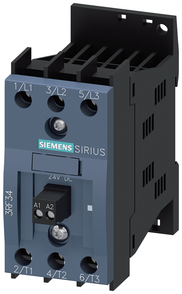 CONTATOR A SEMICONDUTOR 3RF3 TRIFÁSICO CA53 5,2A 48-600V/110-230V CA CONTROL 3RF34051BB26 SIEMENS