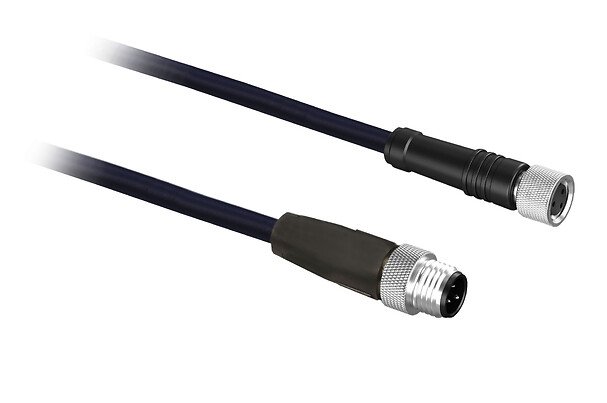 [Imagem CABO COM CONECTOR M M12 FM M8 1M  XZCR1509041J1 TELEMECANIQUE]