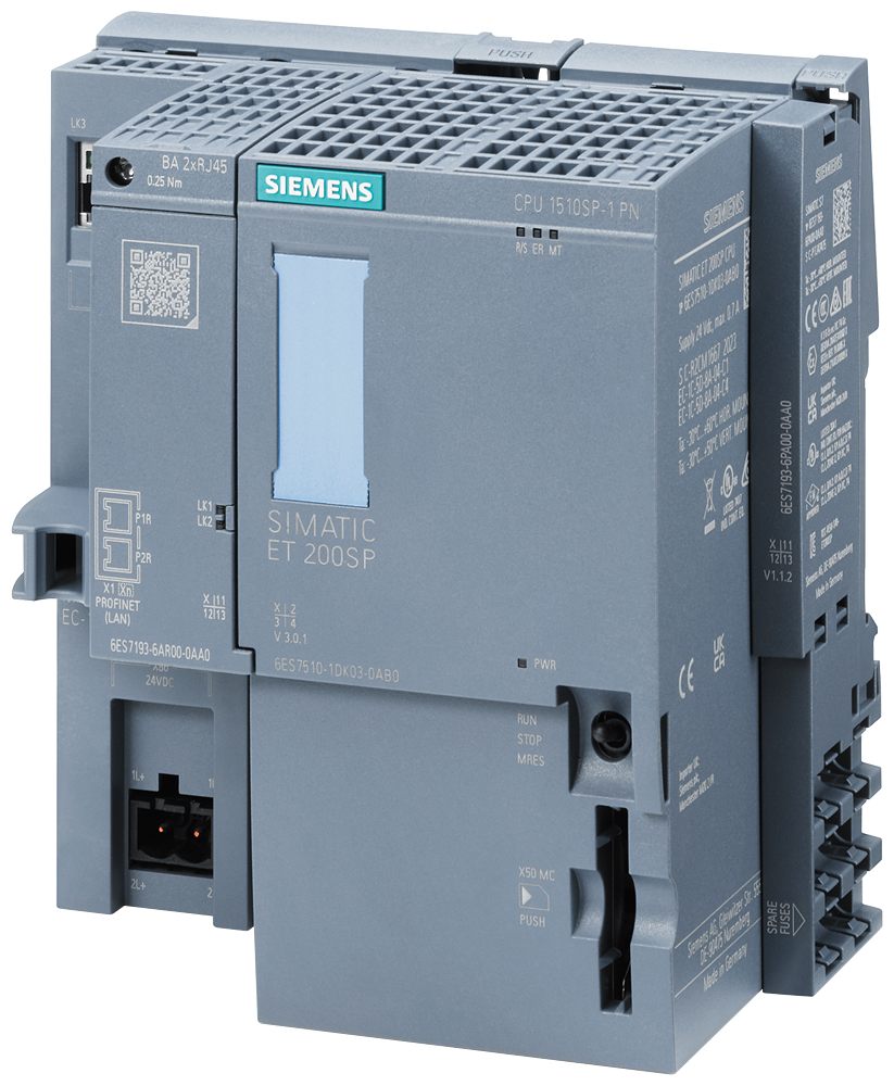 [Imagem CPU 1510SP-1 PN PARA ET200SP SIMATIC DP 6ES75101DK030AB0 SIEMENS]