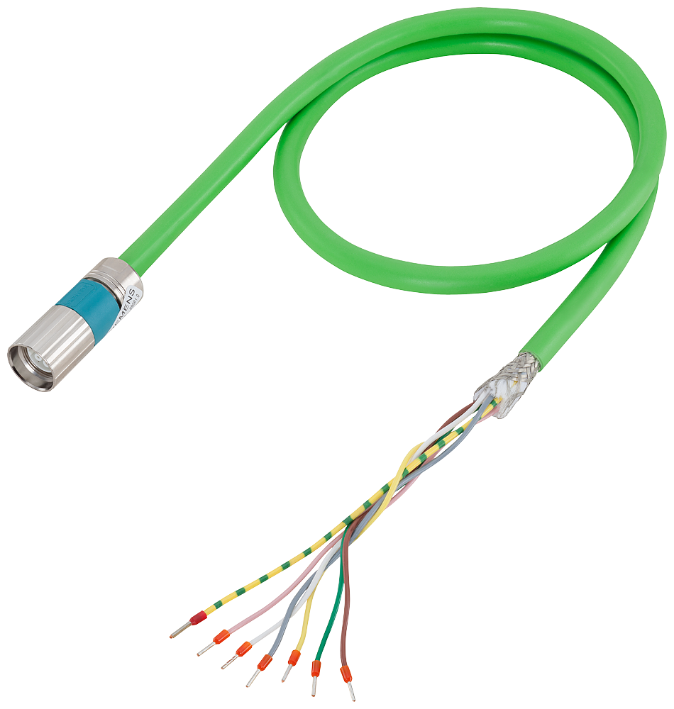 [Imagem CABO DE SINAL 20M COM CONECTORES M17 6FX80022SL201CA0 SIEMENS]