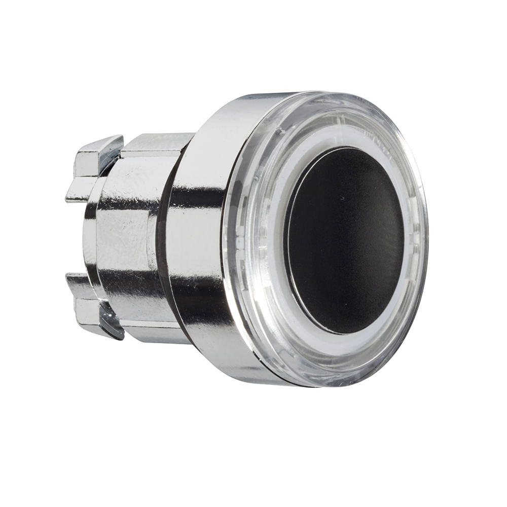 [Imagem CABEÇOTE PARA BOTÃO COM ANEL LUMINOSO MODULAR Ø22MM METÁLICO, PARA LED INTEGRAL, BRANCO ZB4BW913 SCHNEIDER]