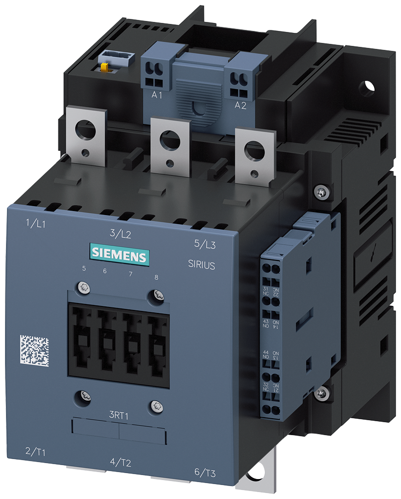 [Imagem do produto CONTATOR AC3 185A 21/27VUC PLC-IN MOL 3RT10562NB36 SIEMENS]