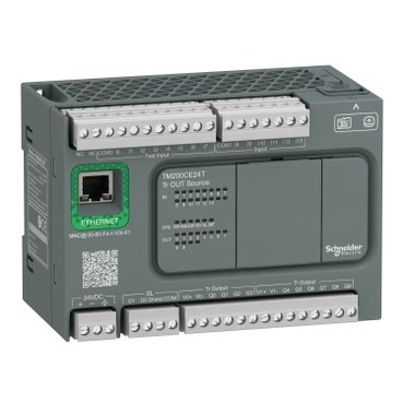 [Imagem CONTROLADOR LOGICO PROGRAMÁVEL MODICON M200, 24 E/S TM200CE24T SCHNEIDER]