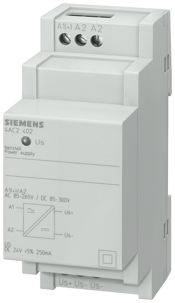 FONTE DE ALIMENTAÇÃO PARA CARGA CONTÍNUA PRIMÁRIA 85..265V CA 85..300V CC SE 4AC2402 SIEMENS