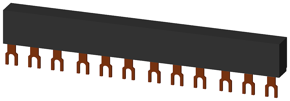 [Imagem BARRAMENTO TRIFÁSICO DISTÂNCIA DE SEPARAÇÃO 45MM PARA 4 INTERRUPTORES 3RV19151CB SIEMENS]