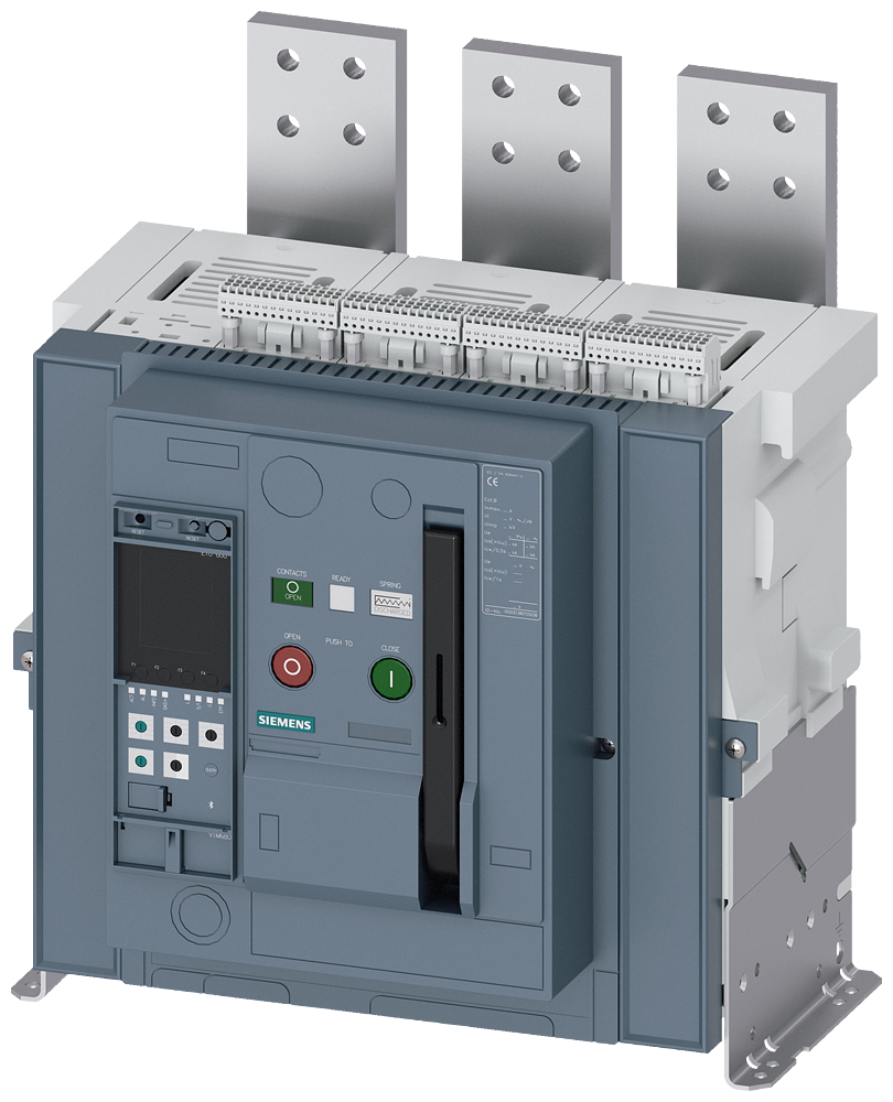 [Imagem DISJUNTOR DE POTÊNCIA DE MONTAGEM FIXA, IEC 60947-2, TAMANHO 2, DE 3 POLOS, I 3WA12323AE038EA4 SIEMENS]