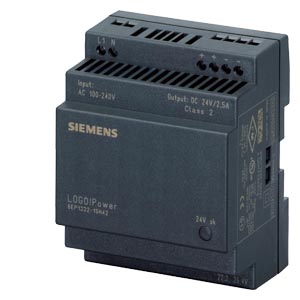 [Imagem CONTROLADOR LÓGICO PROGRAMÁVEL ENTRADA 100/240VCA SAÍDA 2.5A 24VCC LOGO SIEMENS]