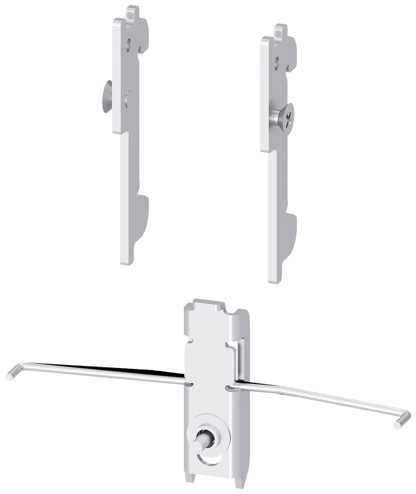 [Imagem do produto CONJUNTO DE MONTAGEM, PARA CONVERSÃO EM FIXAÇÃO EM TRILHOS DIN, PARA TAMANHO NH1 3NP19431EB00 SIEMENS]