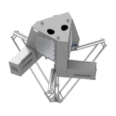 [Imagem ROBÔ DELTA MODELO P4 ÁREA DE TRABALHO COM 1200 MM DE DIÂMETRO EIXO CENTRAL ROTATIVO INVÓLUCRO PADRÃO VRKP4L0RNO00000 SCHNEIDER]