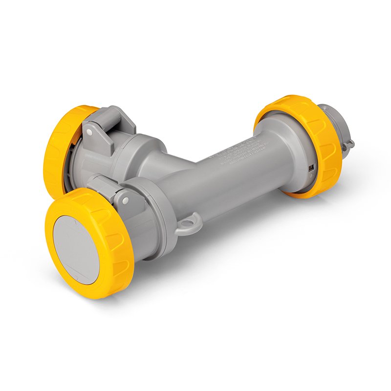 [Imagem do produto ADAPTADOR 2X2P+T 110V 16A IP67 600.2505-479 SCAME]