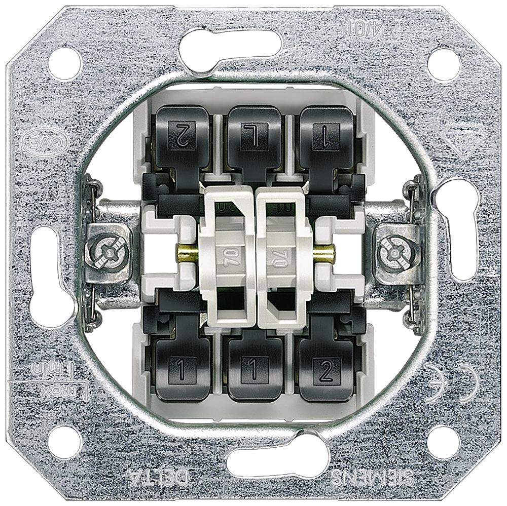 ELEMENTO DO APARELHO INTERRUPTOR DE COMUTAÇÃO DE MONTAGEM EMBUTIDA DUPLA 5TA2118 SIEMENS