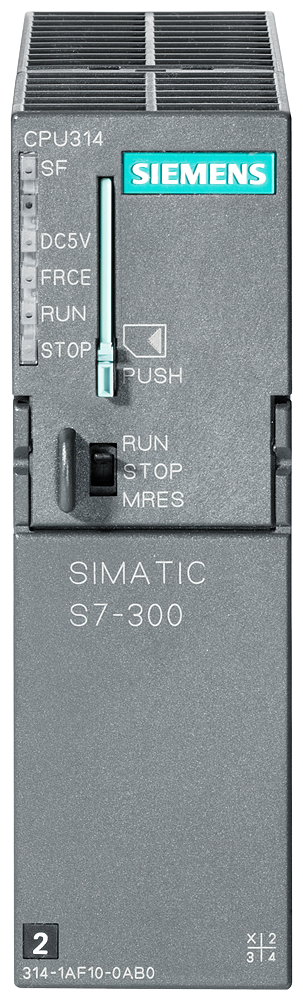 [Imagem UNIDADE CENTRAL DE PROCESSAMENTO 314 COM MPI 24V DC 128KB SIMATIC S7-300 6ES73141AG140AB0 SIEMENS]