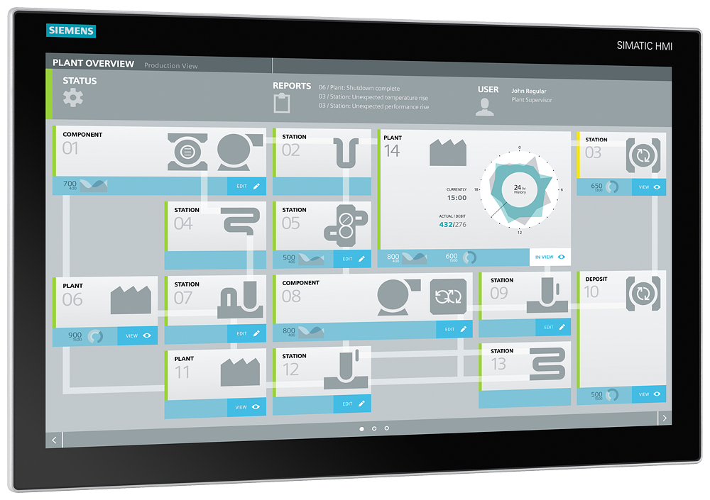 [Imagem SIMATIC IPC 477E, 22" MULTITOUCH 6AV72411EB100FA0 SIEMENS]