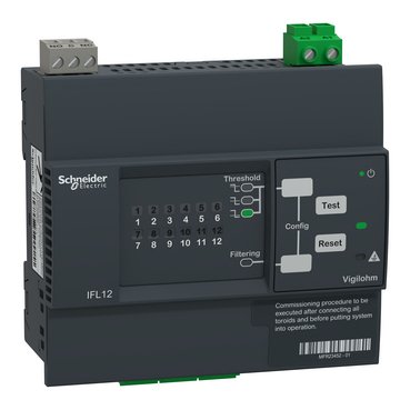 [Imagem do produto LOCALIZADOR DE FALHAS VIGILOHM 12 CANAIS - 100-440VAC/DC IMDIFL12 SCHNEIDER]