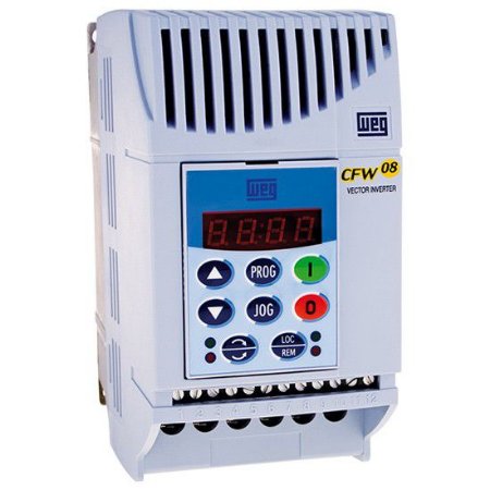 [Imagem INVERSOR DE FREQUÊNCIA TRIFÁSICO 3,7KW 10A 380/480V 50/60HZ CFW080100T3848PSZ 10413475 WEG]