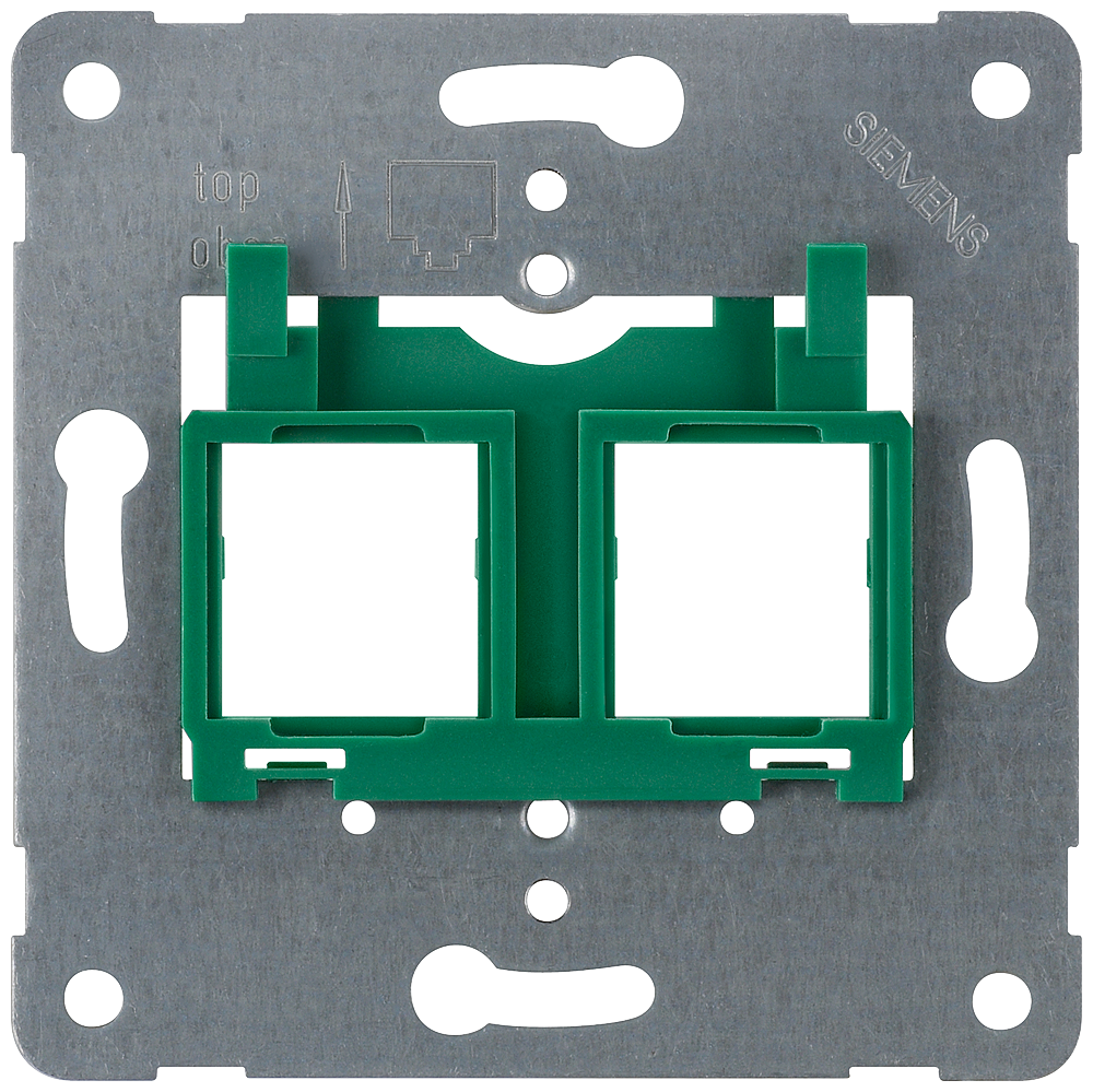 PLACA PORTANTE CONECTOR MODULAR PARA INSTALAÇÃO DE ATÉ 2 CONECTORES ENCAIXÁVEL 5TG2058 SIEMENS