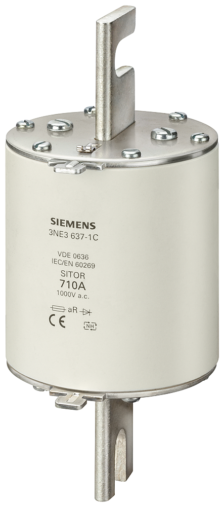 ELEMENTO DE FUSÍVEL SITOR COM CONTATOS DE FACA RANHURADOS NH3 IN: 450 A AR 3NE36350C SIEMENS