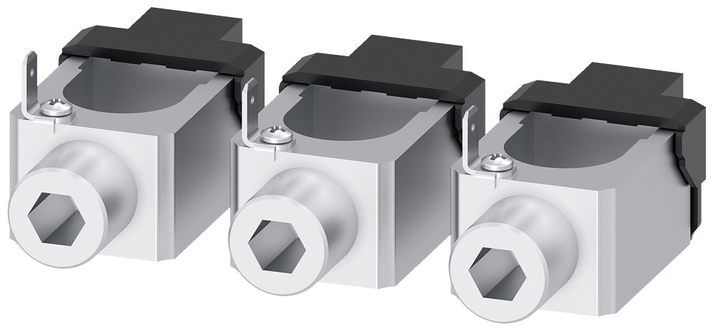 [Imagem TERMINAL PARA CONDUTOR DE SEÇÃO CIRCULAR COM TOMADA DE TENSÃO DO CONDUTOR 3VA92630JG12 SIEMENS]