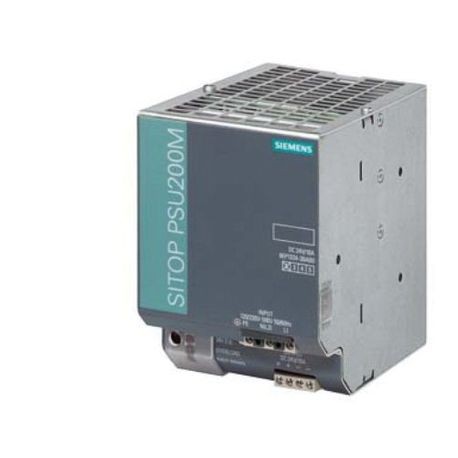 [Imagem do produto FONTE DE ALIMENTAÇÃO E120/230-500V S24VCC 10A SITOP PSU200M 6EP13343BA00 SIEMENS]