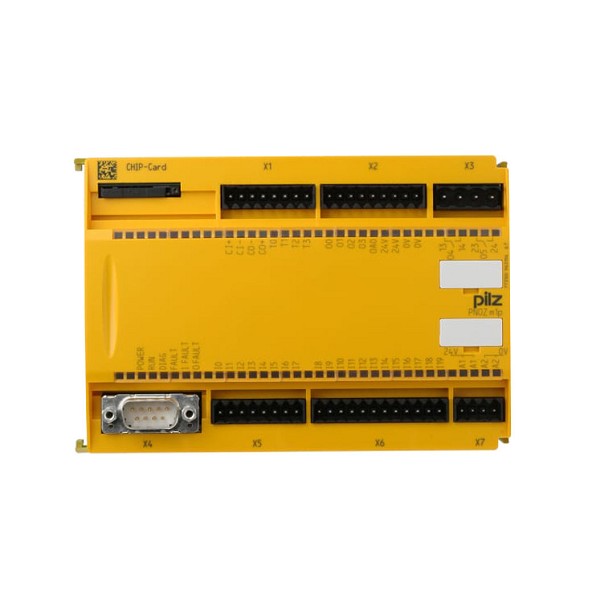 [Imagem UNIDADE BASE PNOZ M1P RS232 20 ENTRADAS DIGITAIS 4 SAÍDAS SEMICONDUTORES 2 SAÍDAS RELÉ PILZ]