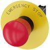 [Imagem BOTAO EMER 40MM PLAS INSC EMERGENCY STOP 3SU11001HB201PG0 SIEMENS]