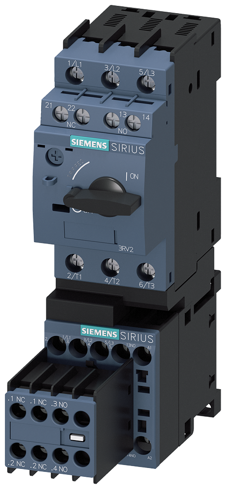 CHAVE DE PARTIDA ACIONADOR DIRETO S00 2,8-4 A DC 24 V 150 KA 3RA21151EA165BB4 SIEMENS