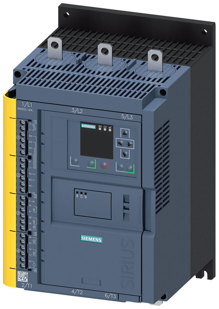 [Imagem do produto CHAVE DE PARTIDA TRIFÁSICA 110KW 113A 200/480V 50/60HZ 3RW55346HF14 SIEMENS]