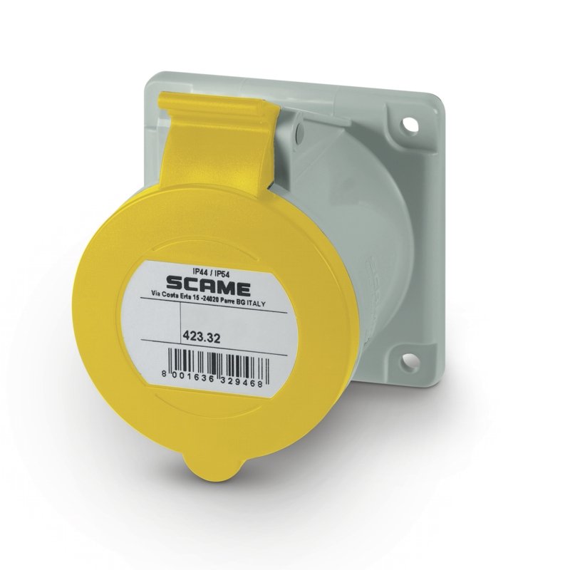 [Imagem do produto TOMADA DE EMBUTIR 3P+N+T IP44/IP54 32A 4H 423.3262 SCAME]