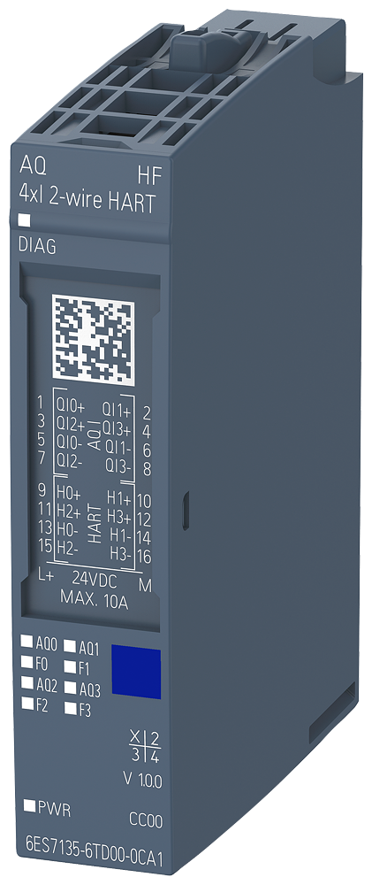 [Imagem MÓDULO I/O ANALÓGICO 4AO ET200SP 6ES71356TD000CA1 SIEMENS]