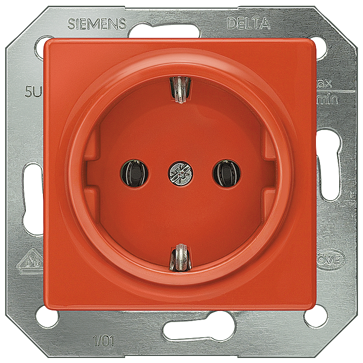 TOMADA SCHUKO LARANJA (ZSV) 5UB1513 SIEMENS