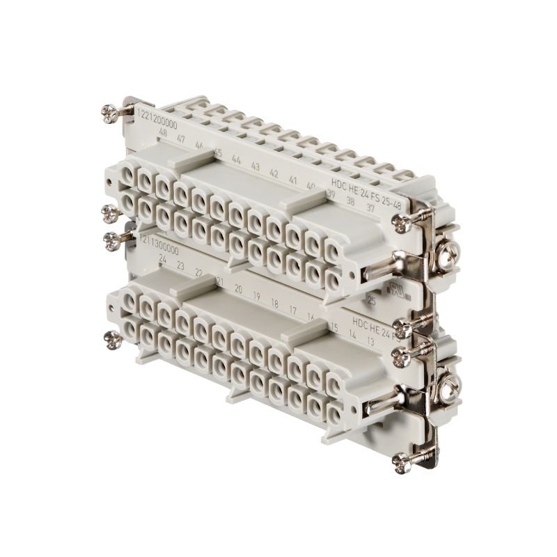 [Imagem PORTA CONTATO FÊMEA HDC HE FS 48P 16A 500V 1221200000 WEIDMULLER]