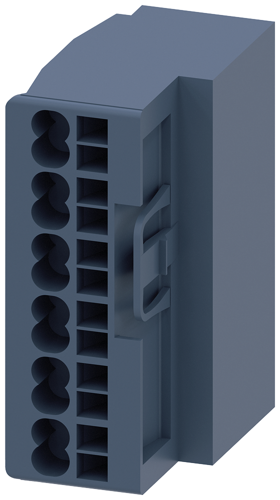 [Imagem BLOCO TERMINAIS C/ANDO MOLA (2 BLOCOS) 3RW59802TR00 SIEMENS]