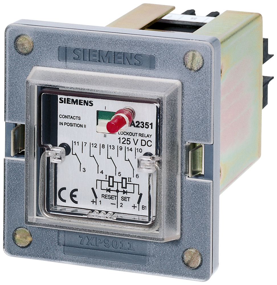RELÉ RÁPIDO BIESTÁ BOTÃO DE RESET MECÂNICO 4 CONTACTOS COMUTÁVEIS TE 7PA23310 SIEMENS