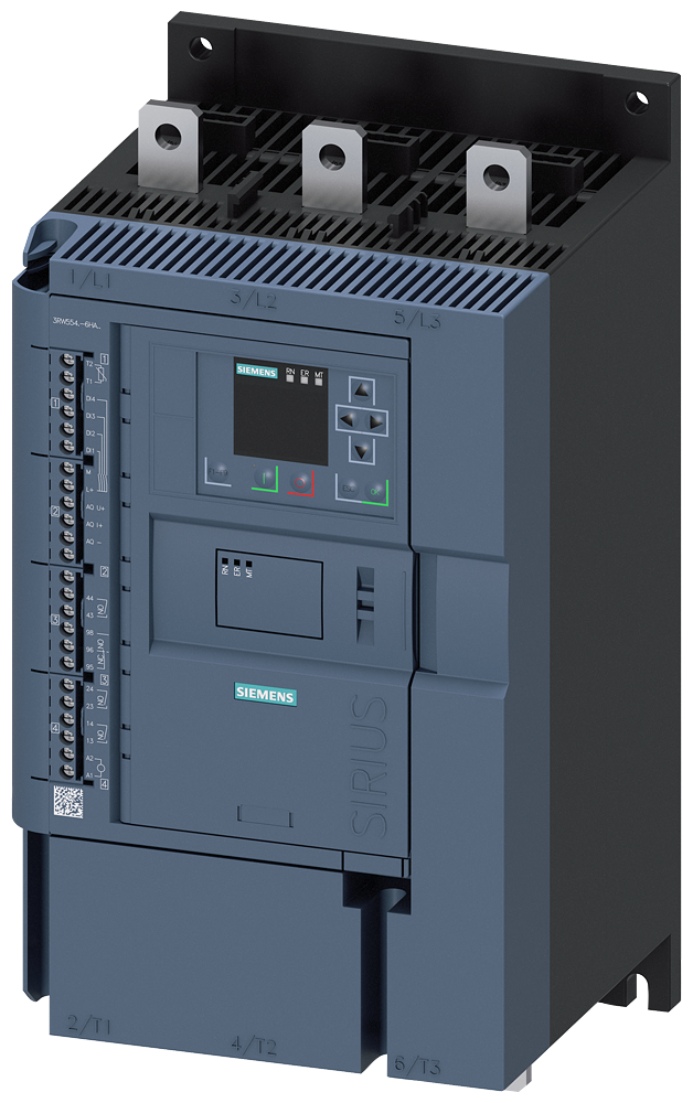 [Imagem CHAVE DE PARTIDA SUAVE TRIFÁSICO 200KW 370A 200/690V 50/60HZ 3RW55466HA16 SIEMENS]