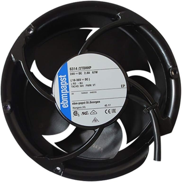 [Imagem VENTILADOR AXIAL FAN 6314 172X51 24VDC 2.8A 67W MM440 5912-6314/2TDHHP 9295420026 EBM-PAPST]