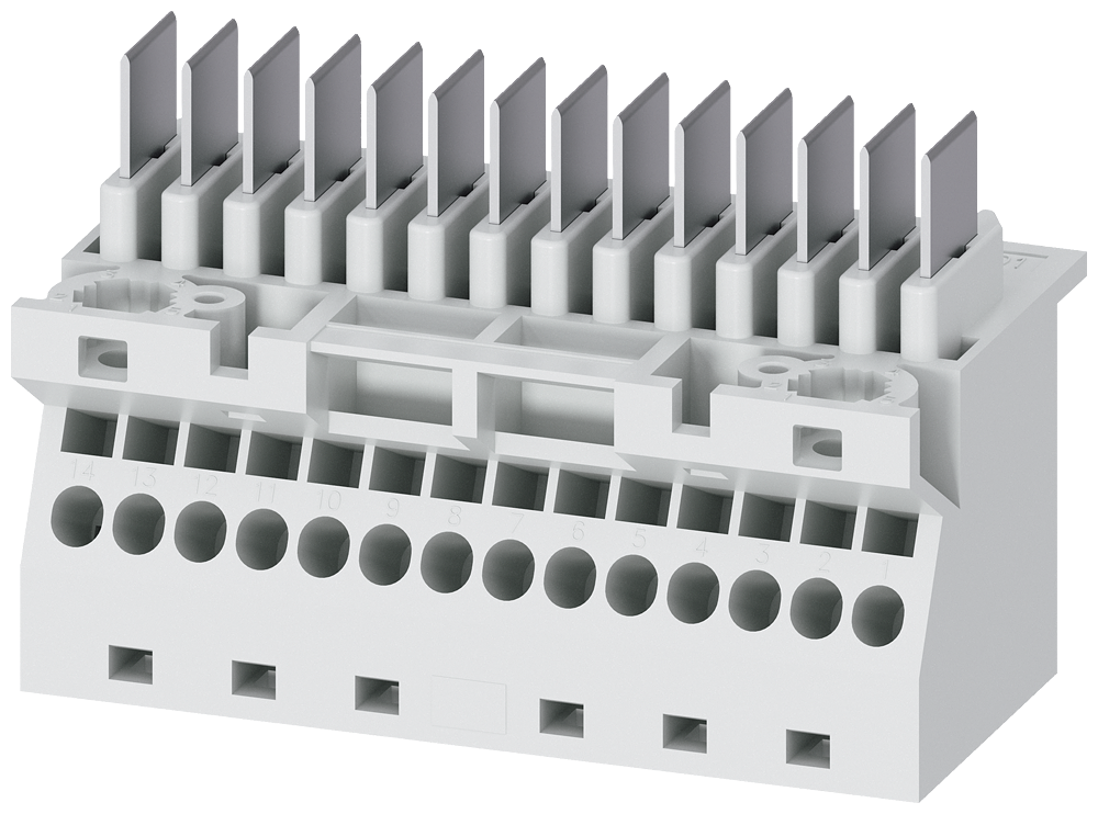 [Imagem do produto PARTE INFERIOR PARA CONEXÃO DE CONDUTORES AUXILIARES (AUX) 3WA91110AB01 SIEMENS]