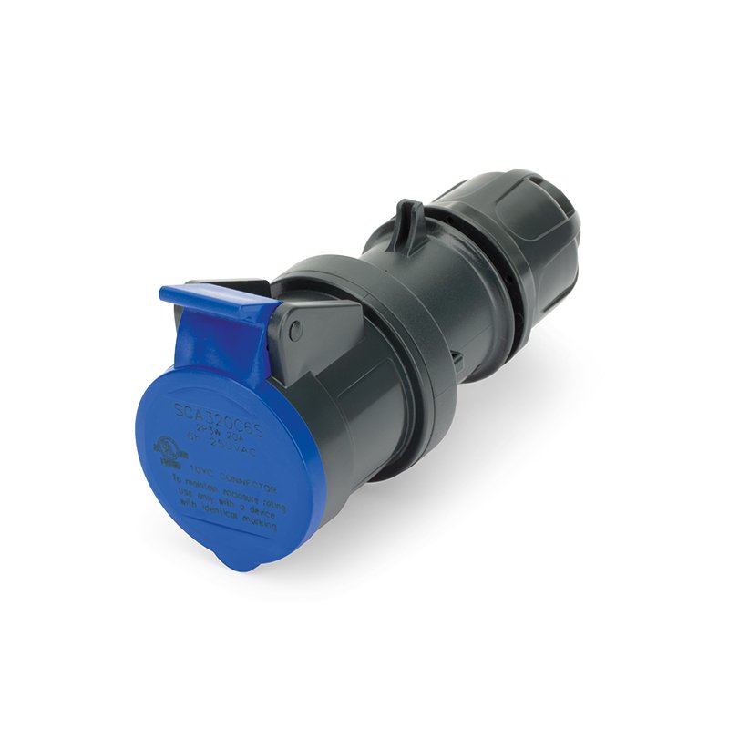 [Imagem do produto TOMADA MÓVEL 20A 2P 3W 6H IP44 250V SCA320C6S SCAME]