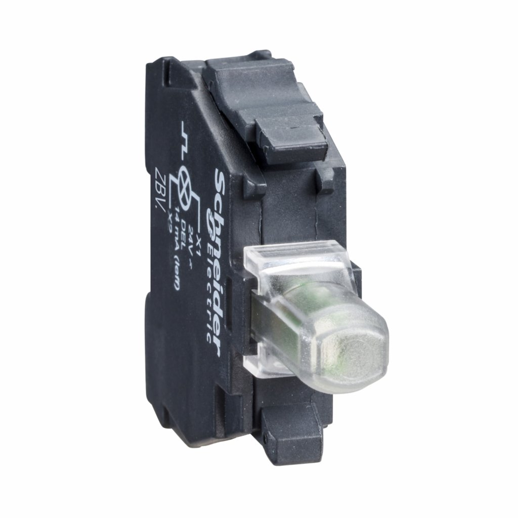 [Imagem BLOCO DE CONTATO LUMINOSO LED BRANCO ZBVB1 SCHNEIDER]